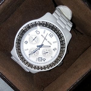 COPY - White Glitz Michael Kors watch